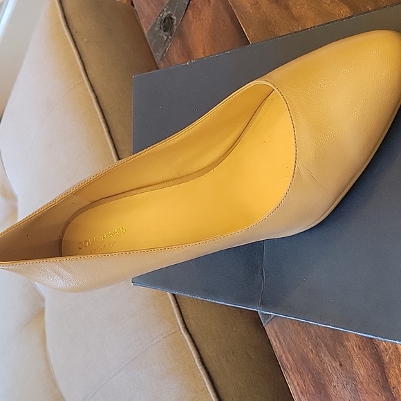 Escarpins Femme Cole Haan Lena II Dorés - Taille 7.5 US (M) - Neufs Avec Boîte